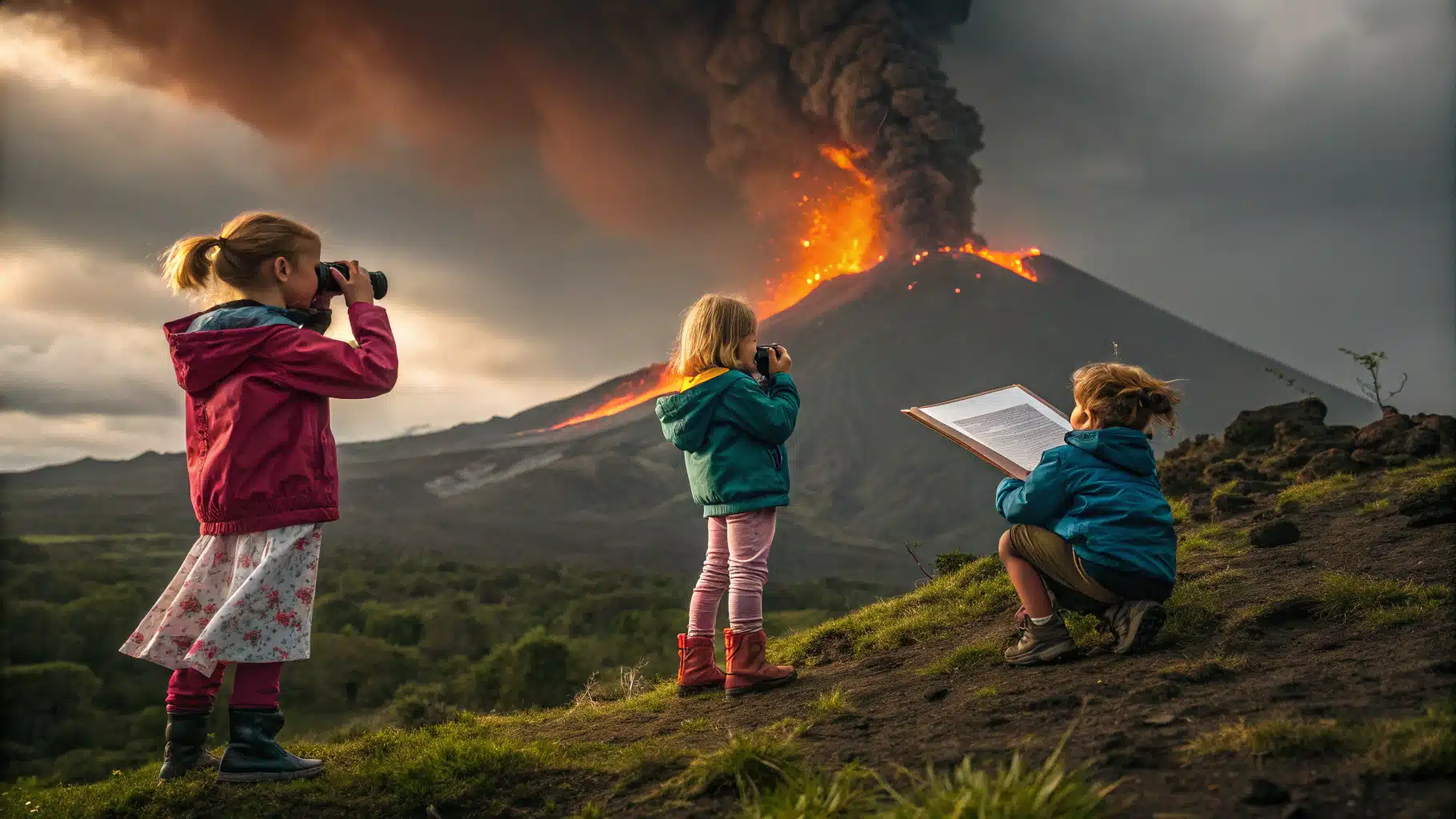 Voyage au centre des volcans : activités adaptées aux tout-petits